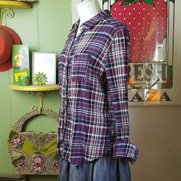 Nordstrom BP ⭐ Plaid Long Sleeve Shirt L - Picture 2 of 7